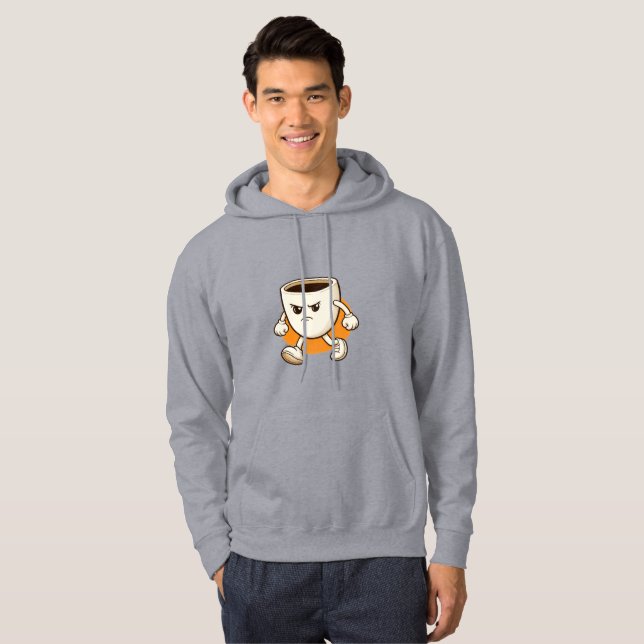 Moletom Funny Coffee Cup Character  (Frente Completa)