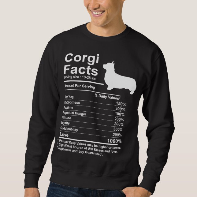 Moletom Funny Corgi Fala Nutrição Presente Cardigan Pembro (Frente)