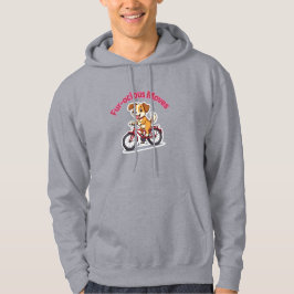 Moletom **Funny Cycling Dog – Cute Dog Riding a Bicycle Il