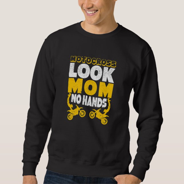 Moletom Funny Dirtbike Rider Dirt Bike Motocross Look Mom  (Frente)