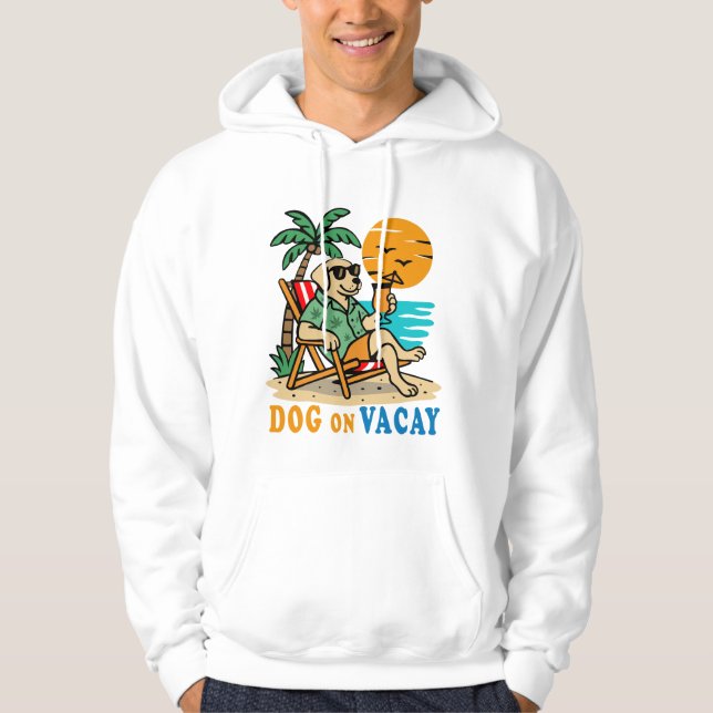 Moletom Funny Dog on Vacation T-Shirt | Cute Summer (Frente)