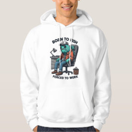 Moletom Funny Fishing Forced to Work Hoodie