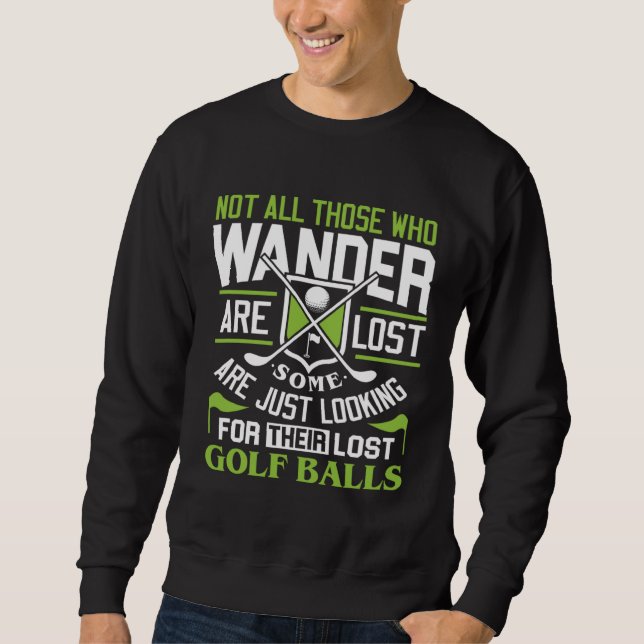 Moletom Funny Golf Shirts Golf Player Golf Tee for Men Wom (Frente)
