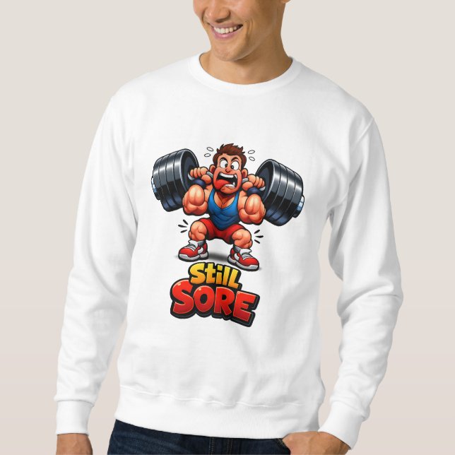 Moletom Funny Gym Design - Workout Humor (Frente)