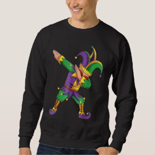 Moletom Funny Mardi Gras Outfit Dabbing Jester New Orleans