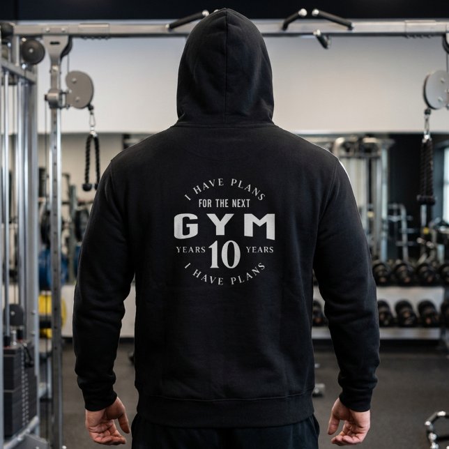 Moletom Funny Motivational Gym Hoodie for Fitness Lovers (Criador carregado)