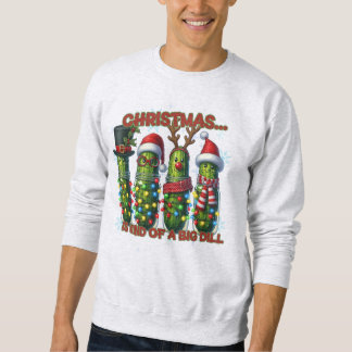 Moletom Funny Pickle Christmas Holiday Shirt
