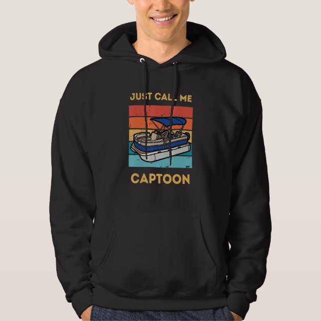 Moletom Funny Pontoon Boat Captain Call Me Captoon (Frente)