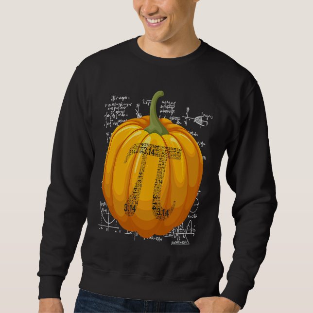 Moletom Funny Pumpkin Pie 3 14 Pi Number Symbol Math Teach (Frente)