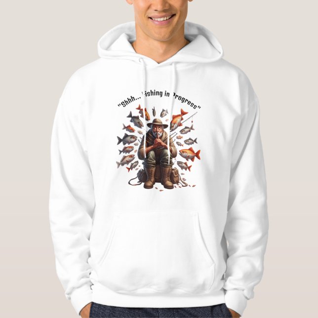 Moletom Funny Quiet Fisherman Hoodie (Frente)
