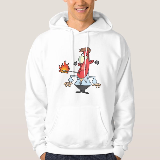 Moletom Funny Red Face Man with Thermometer Fever (Frente)
