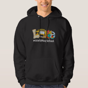 Moletom Funny School Bus 100 Days Of School Teacher Outfit