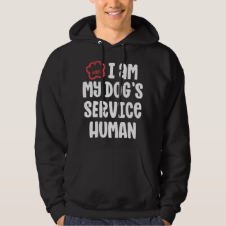 Moletom Funny Service Dog For Women I Am My Dogs Human Gif