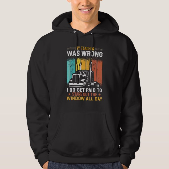 Moletom Funny Trucker Design Semi Truck Driver Lover For M (Frente)