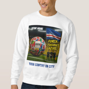 Moletom Futebol 2026 futebol Cabo Verde Nome Personalizado