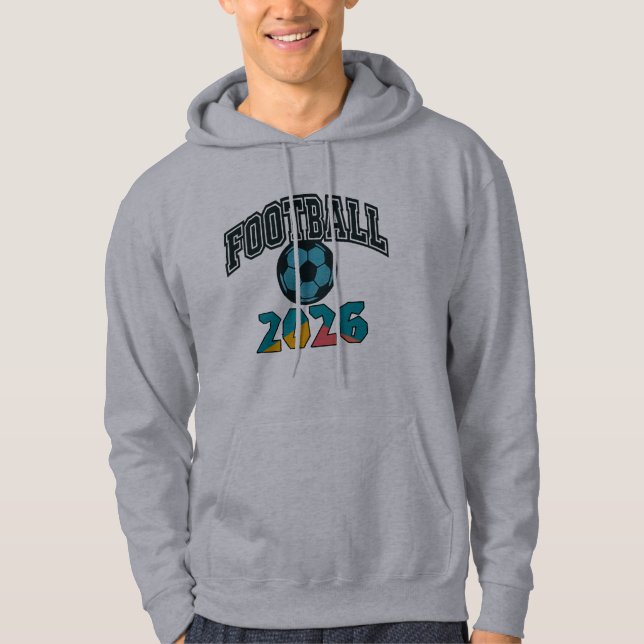 Moletom Futebol 2026 Tipografia Esportiva Negrita Design | (Frente)