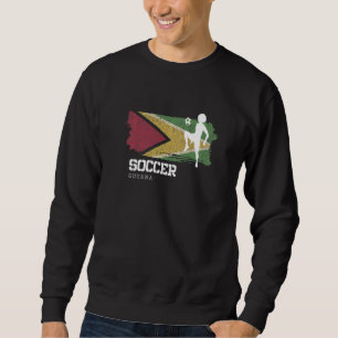 Moletom Futebol Bandeira da Guiana Futebol Feminino Futebo