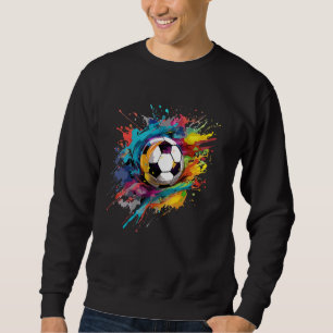 Moletom Futebol Colorido de Futebol Ball Splash Art
