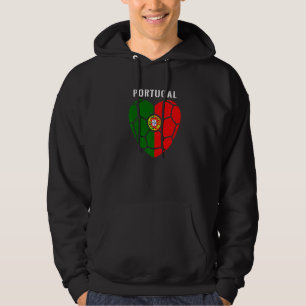 Moletom Futebol Coração Portugal Bandeira Futebol Portuguê