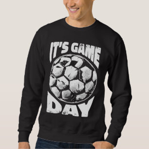 Moletom Futebol de Dia de Jogo Vintage para Mulheres e Cri