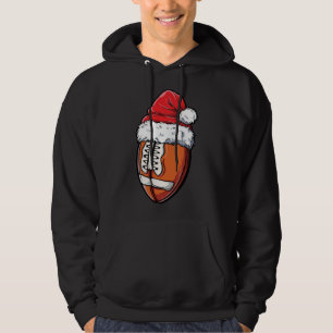 Moletom Futebol de Natal Ball Santa Hat Xmas Equipe Esport