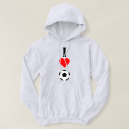 Moletom Futebol masculino Esportes "I Love/Heart Soccer"