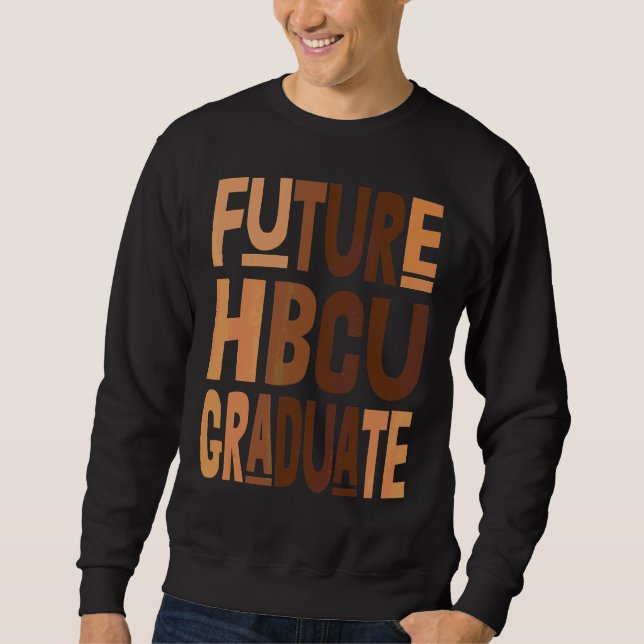 Moletom Futura Hbcu Formando História Negra Menina de Facu (Frente)