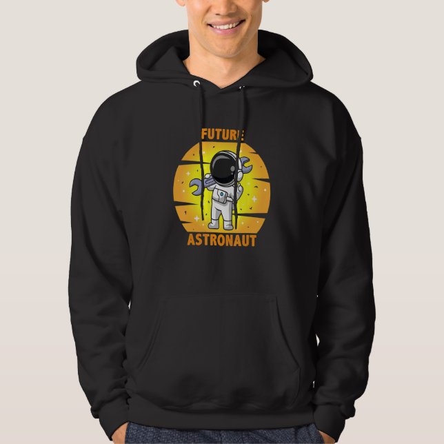 Moletom Futuro Astronauta Planeta Galáxia Viajante Espaço  (Frente)