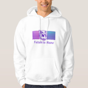 Moletom Futuro é Meow - Cyberpunk Neon Cat