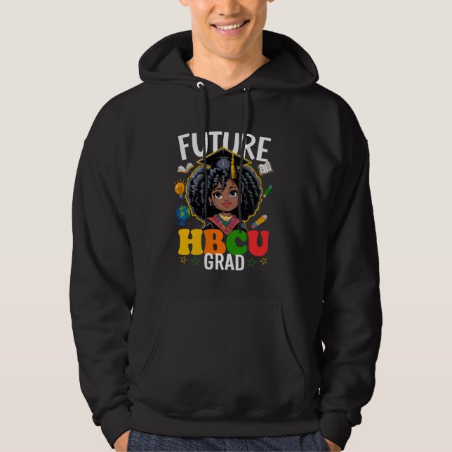 Moletom Futuro Formando Hbcu Afro Crianças História Negra  (Frente)