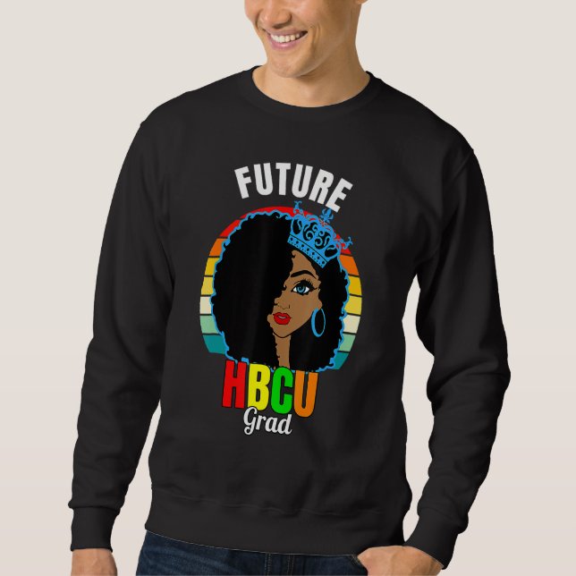 Moletom Futuro Graduação De Garotas De Formando Hbcu Histo (Frente)