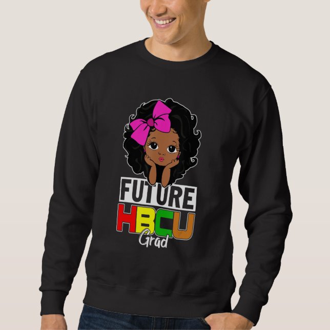 Moletom Futuro Graduação De Garotas De Formando Hbcu Histo (Frente)