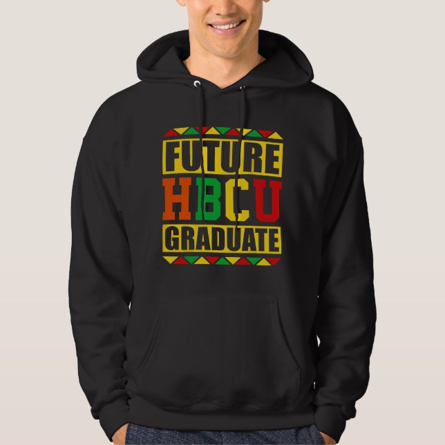 Moletom Futuro Graduado HBCU Afro Histórico Faculdade Negr (Frente)
