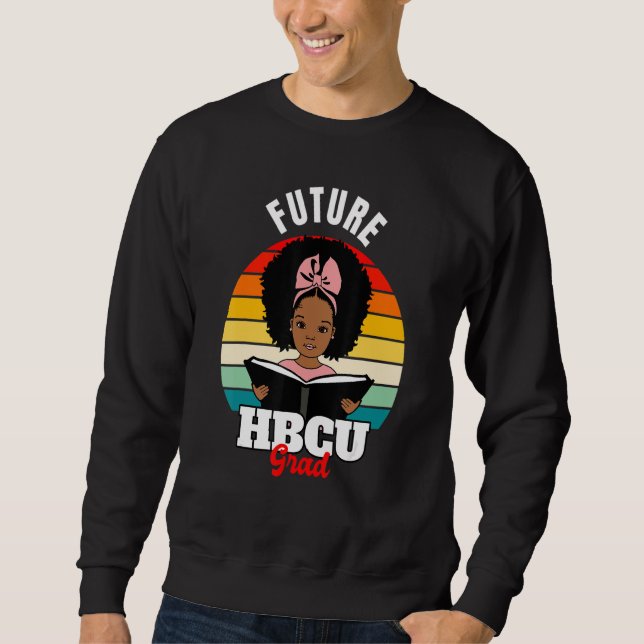 Moletom Futuro Hbcu Formando Orgulho Africano de História  (Frente)