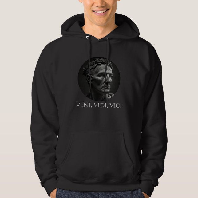 Moletom Gaius Julius Caesar  Veni Vidi Vici  Latin Quote   (Frente)