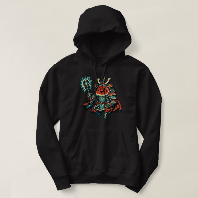 Moletom Galáxia de Melancia Shogun — Samurai Cósmico Vinta (Frente do Design)