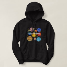 Moletom Galáxia Espiral Personalizada Edge Universo negro 