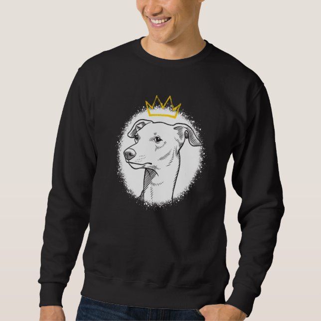 Moletom Galgo Italiano com Coroa   (Frente)