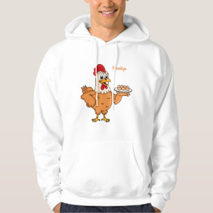 Moletom Galinha com ovos na caricatura da placa