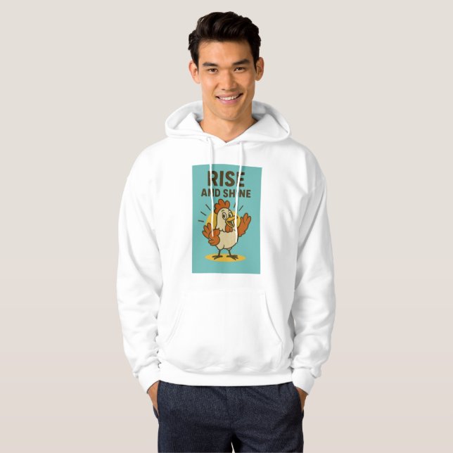 Moletom Galinha Feliz Rise e Shine (Frente Completa)