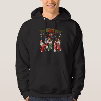 Moletom Galinhas Bonitas No Natal Sock Santa Hat Xmas