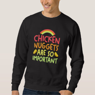 Moletom Galinhas Nuggets São Mulheres Importantes Homens C
