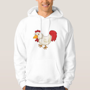 Moletom Galo de desenho animado frango branco