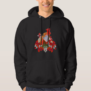 Moletom Galo Floral Clucker de Flor de Frango