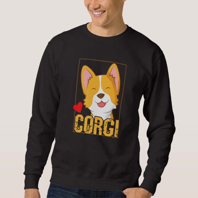 Moletom Galsh Corgi Cardigan Dog (Frente)