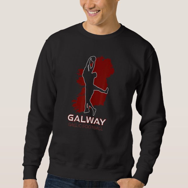 Moletom Galway County Ireland Sports Fan Irish Gaelic Foot (Frente)