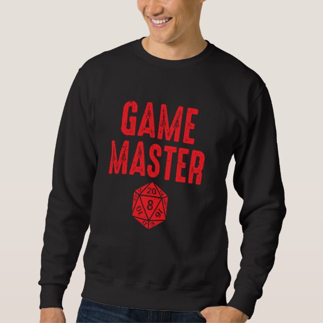 Moletom Game Master Tabletop Rpg D20 Boardgame Gamer (Frente)