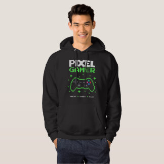Moletom Gamer de Pixel Art – Pressione Iniciar Jogar