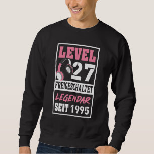 Moletom Gamer Girl Do Nível 27 Desde O Aniversário De 1995