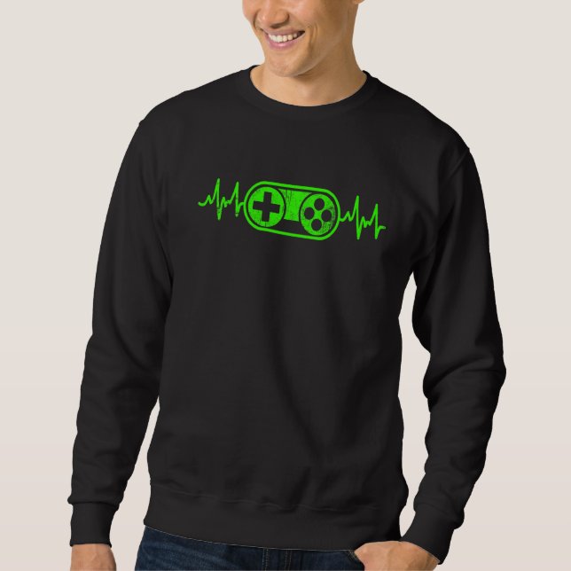 Moletom Gamer Heartbeat Videos games Jovens Jovens Jovens  (Frente)